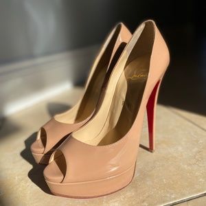 Christian Louboutin Lady Peep 150 patent calf